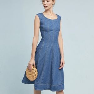 Anthro pilcro and the letter press denim dress